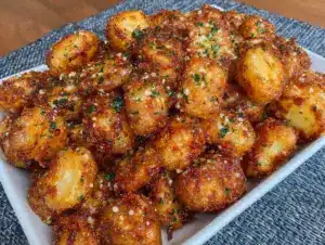 crispy ranch parmesan baby potatoes - featured image