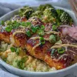 easy miso-glazed salmon dinner bowl - featured image