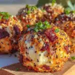 Everything Bagel Bacon Ranch Cheeseball Bites - featured image
