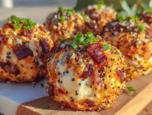 Everything Bagel Bacon Ranch Cheeseball Bites - featured image
