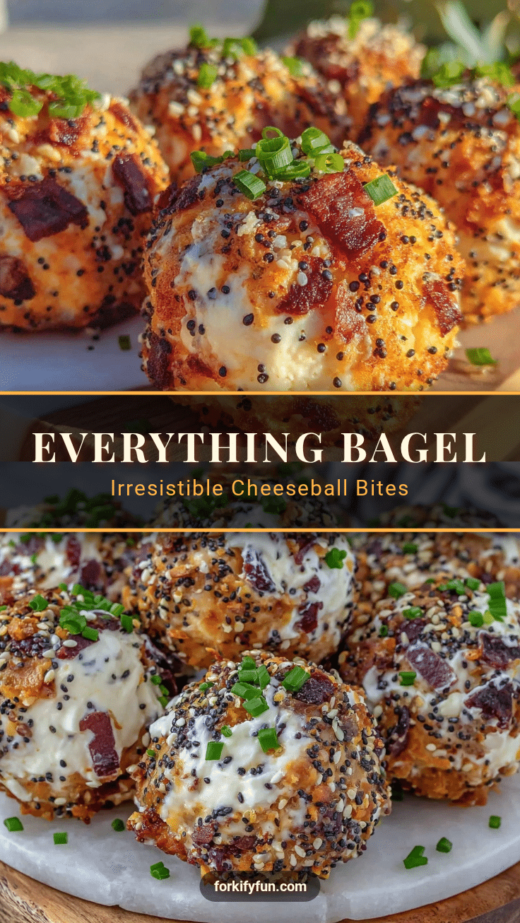 Everything Bagel Bacon Ranch Cheeseball Bites recipe