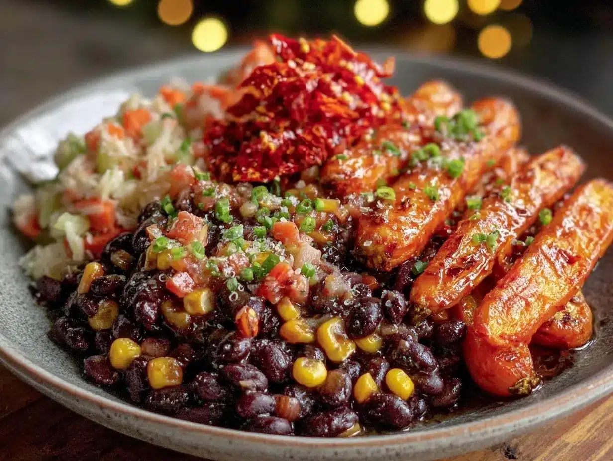 fresh new years eve dinner bowl preparation steps