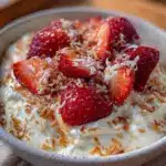 Fresh Valentines Dessert Greek Yogurt Bowl - featured image