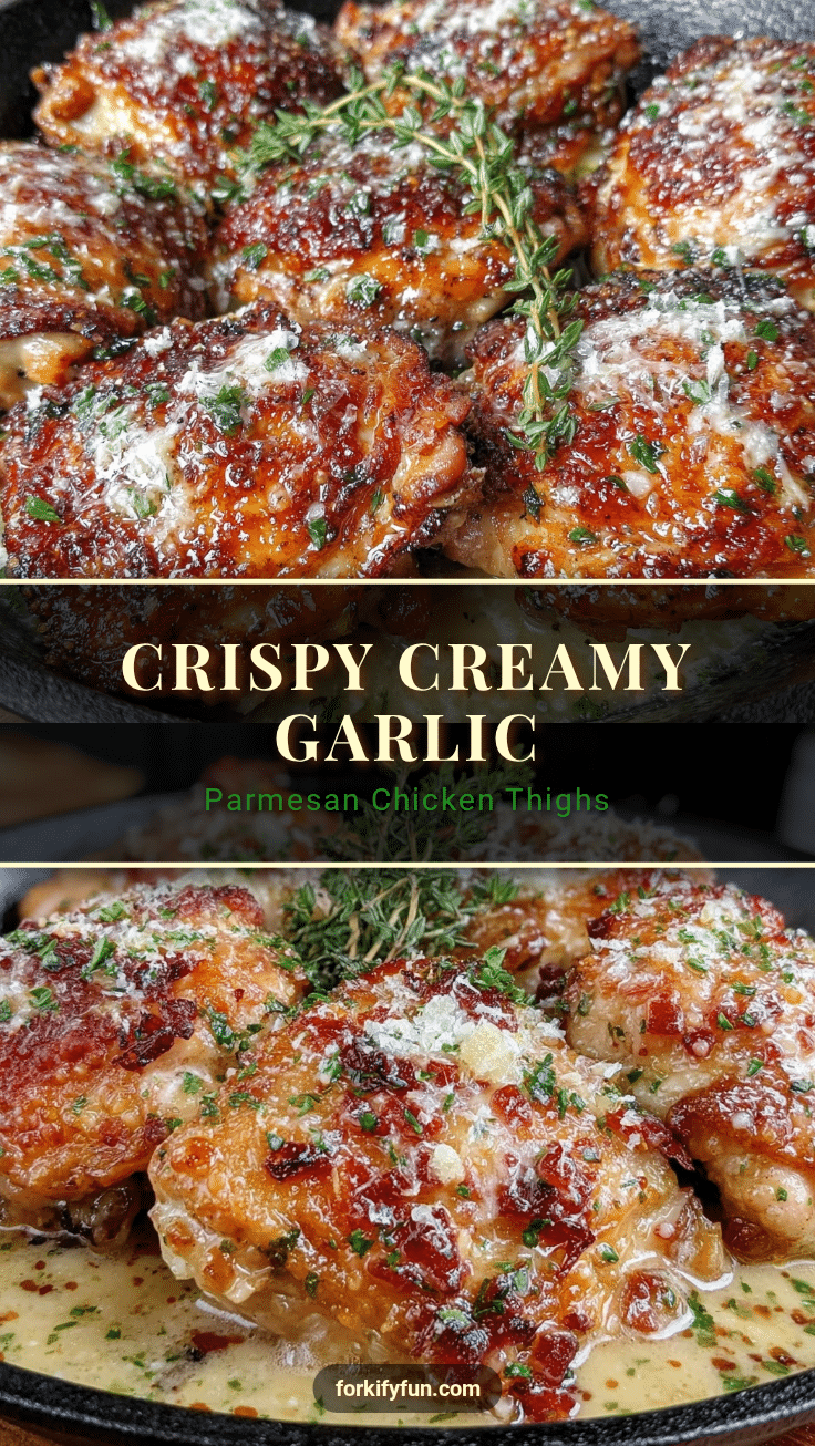 garlic Parmesan chicken thighs recipe