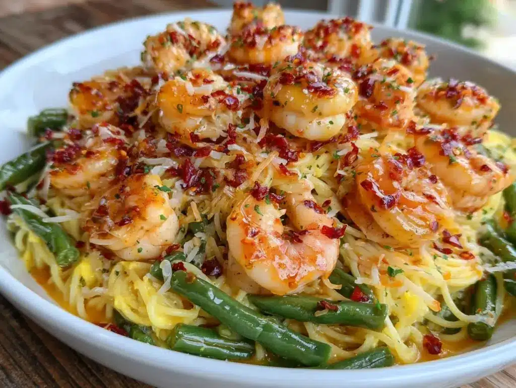 garlic shrimp scampi dinner bowl - featured image