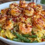 garlic shrimp scampi dinner bowl - featured image