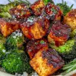 ginger garlic tofu bowl - featured image