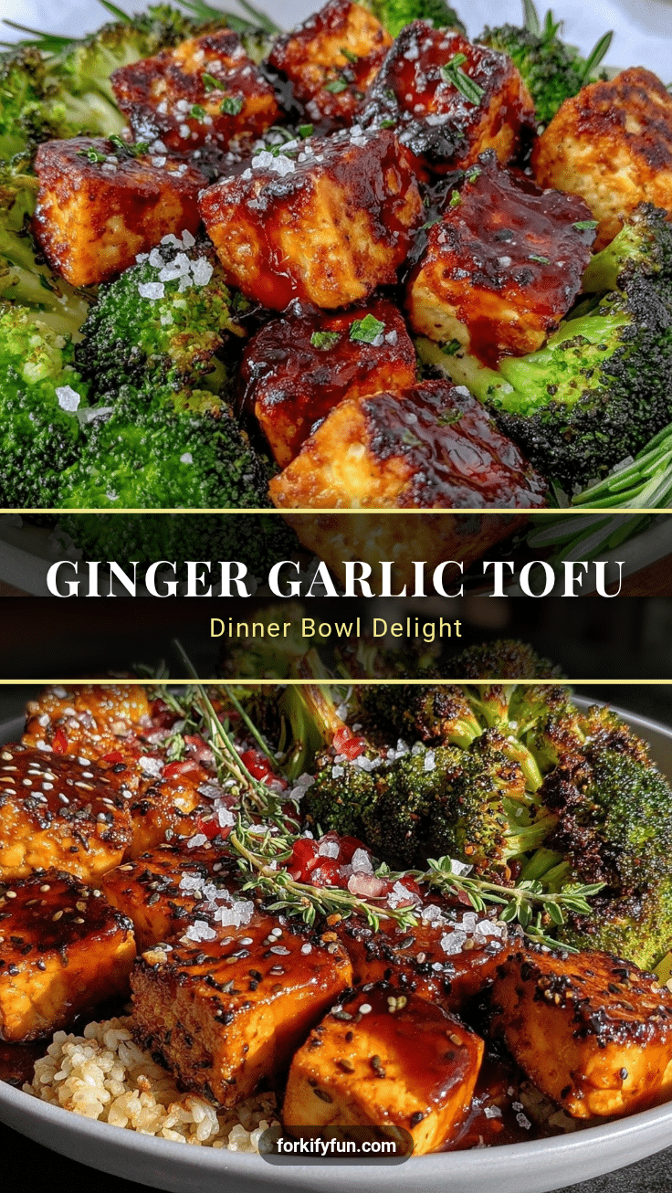 ginger garlic tofu bowl recipe