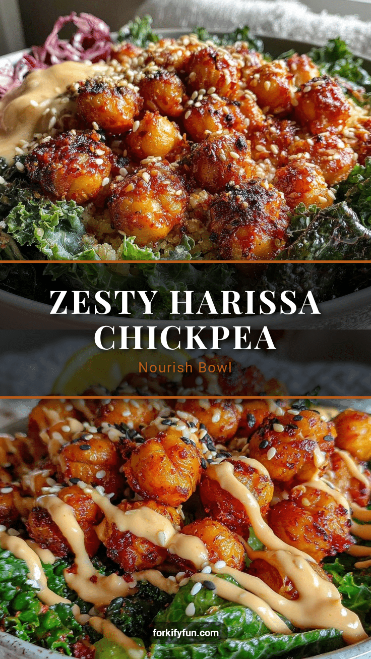 harissa chickpea nourish bowl recipe