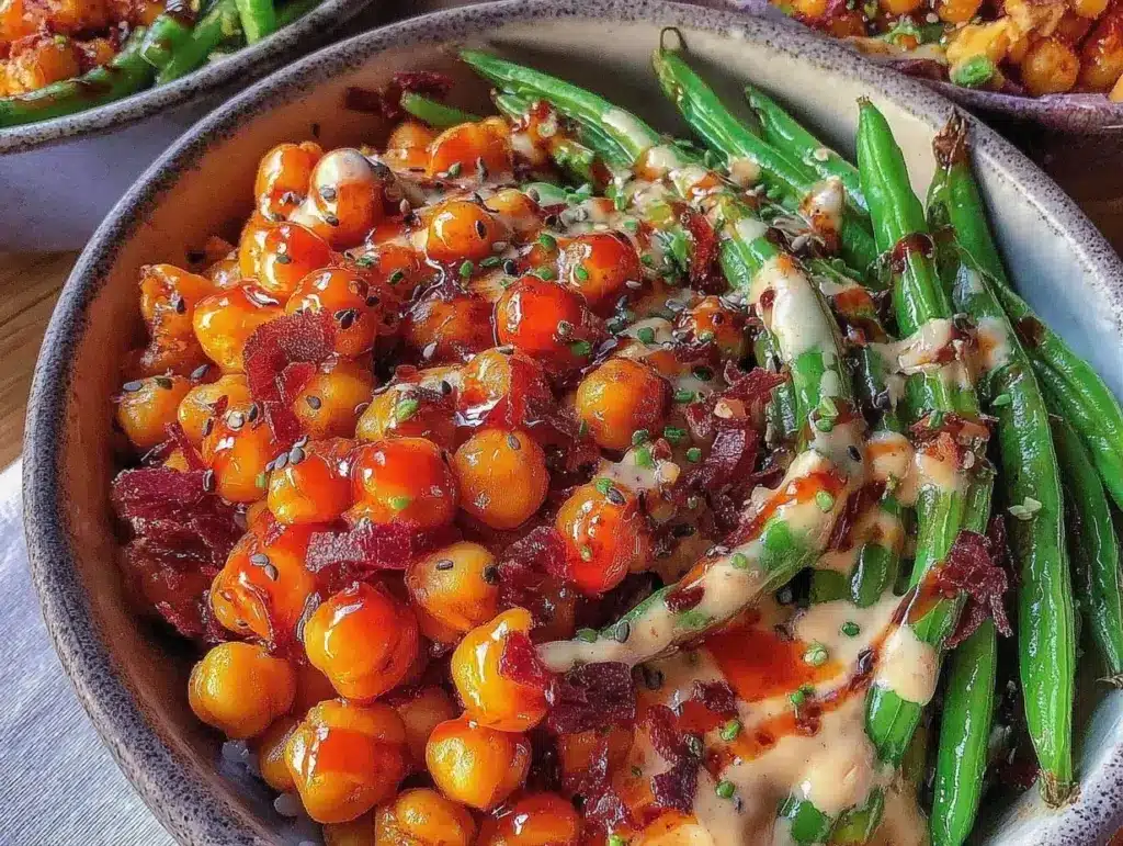 harissa chickpeas - featured image