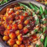 harissa chickpeas - featured image