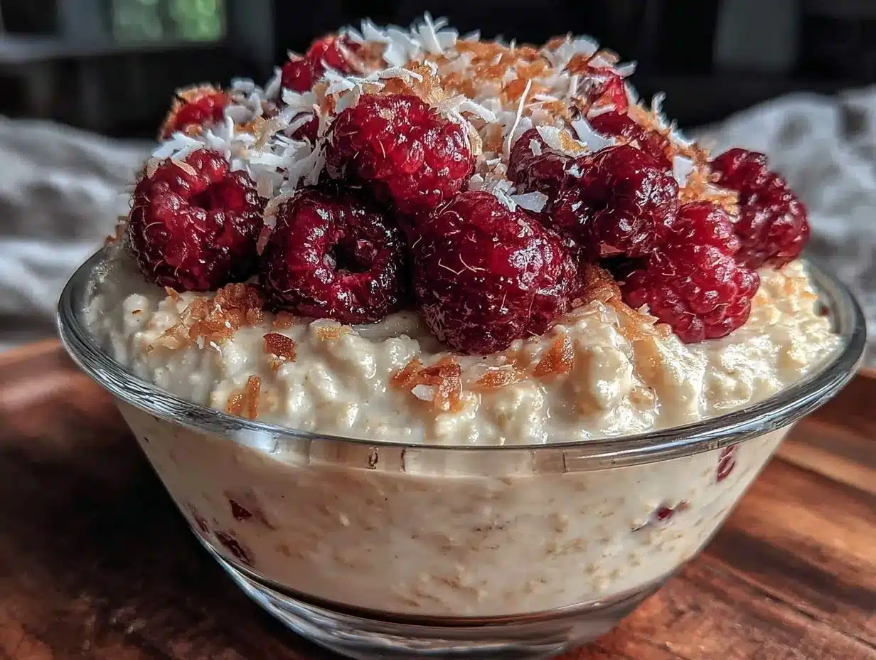 Healthy Non Candy Valentine Oatmeal Bowl preparation steps