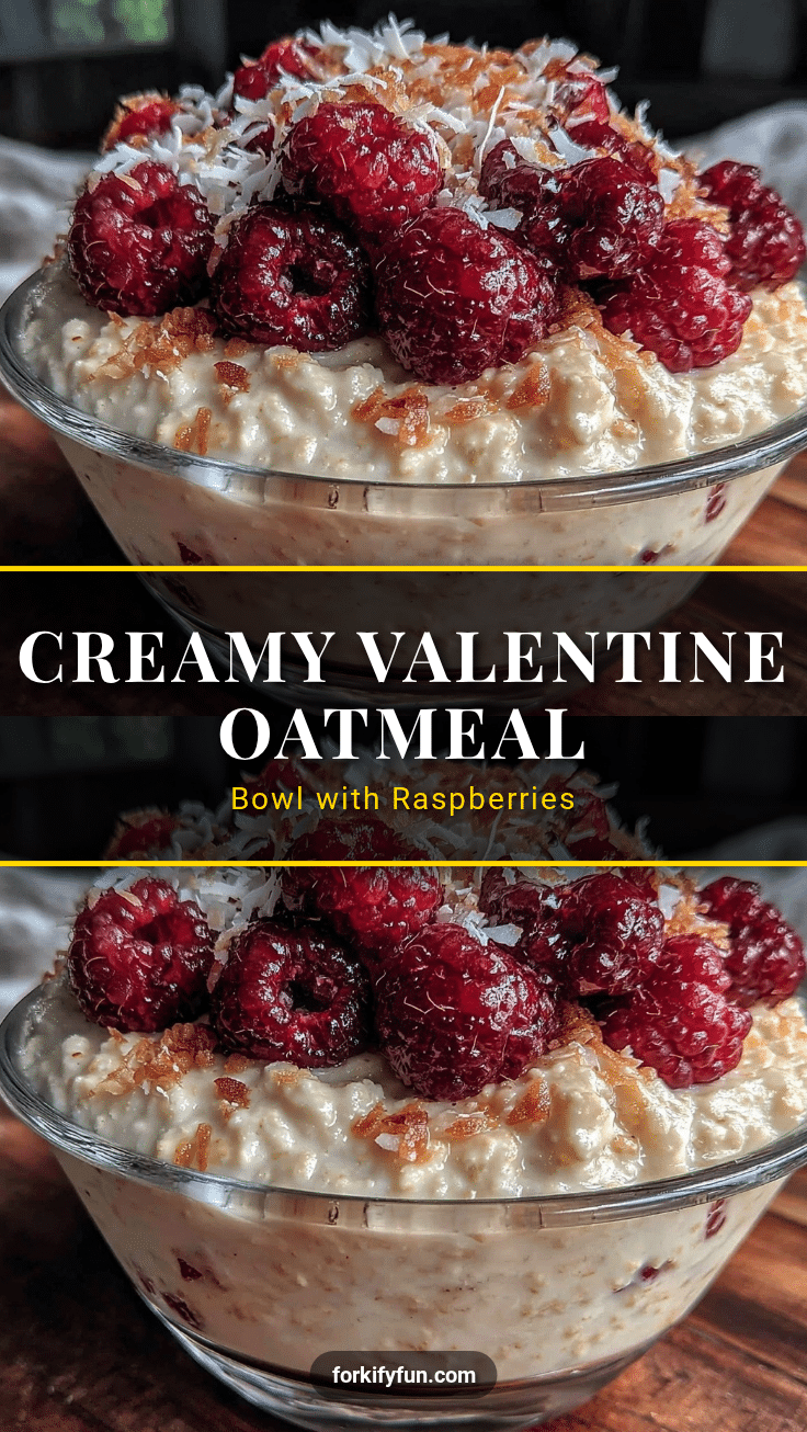Healthy Non Candy Valentine Oatmeal Bowl recipe