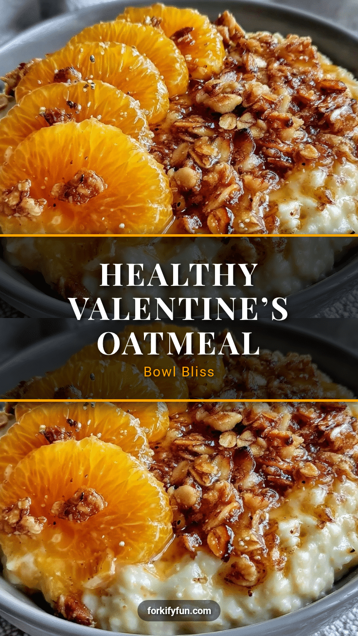 Healthy Valentines Treats Oatmeal Bowl recipe