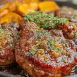 Honey Garlic Brown Sugar Pork Chops - featured image