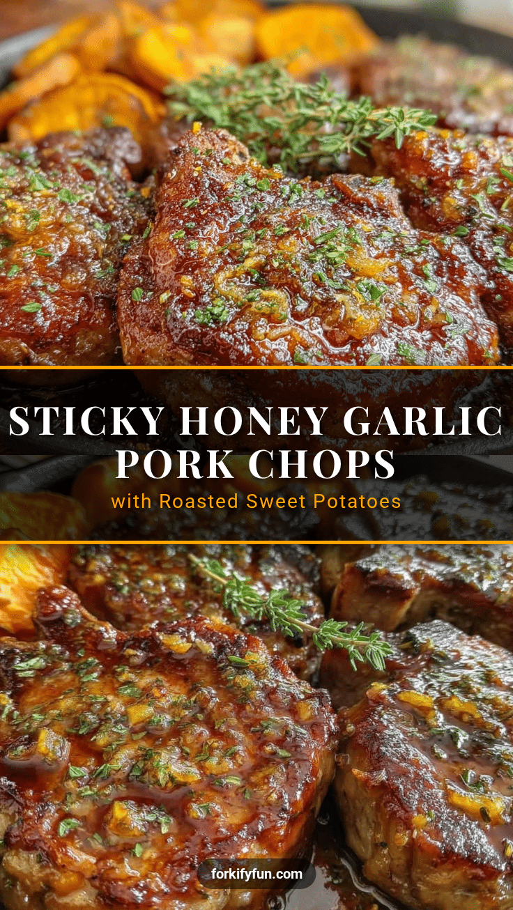 Honey Garlic Brown Sugar Pork Chops recipe