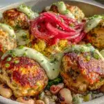Hoppin John nourish bowl turkey meatballs - featured image