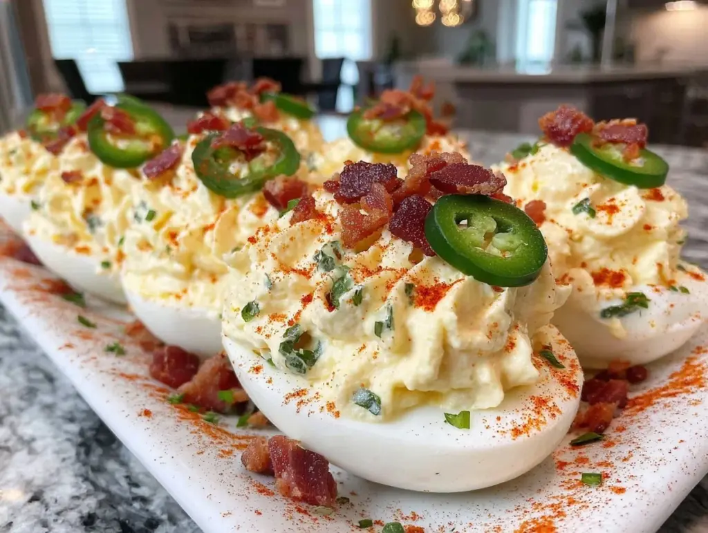 jalapeño popper deviled eggs - featured image