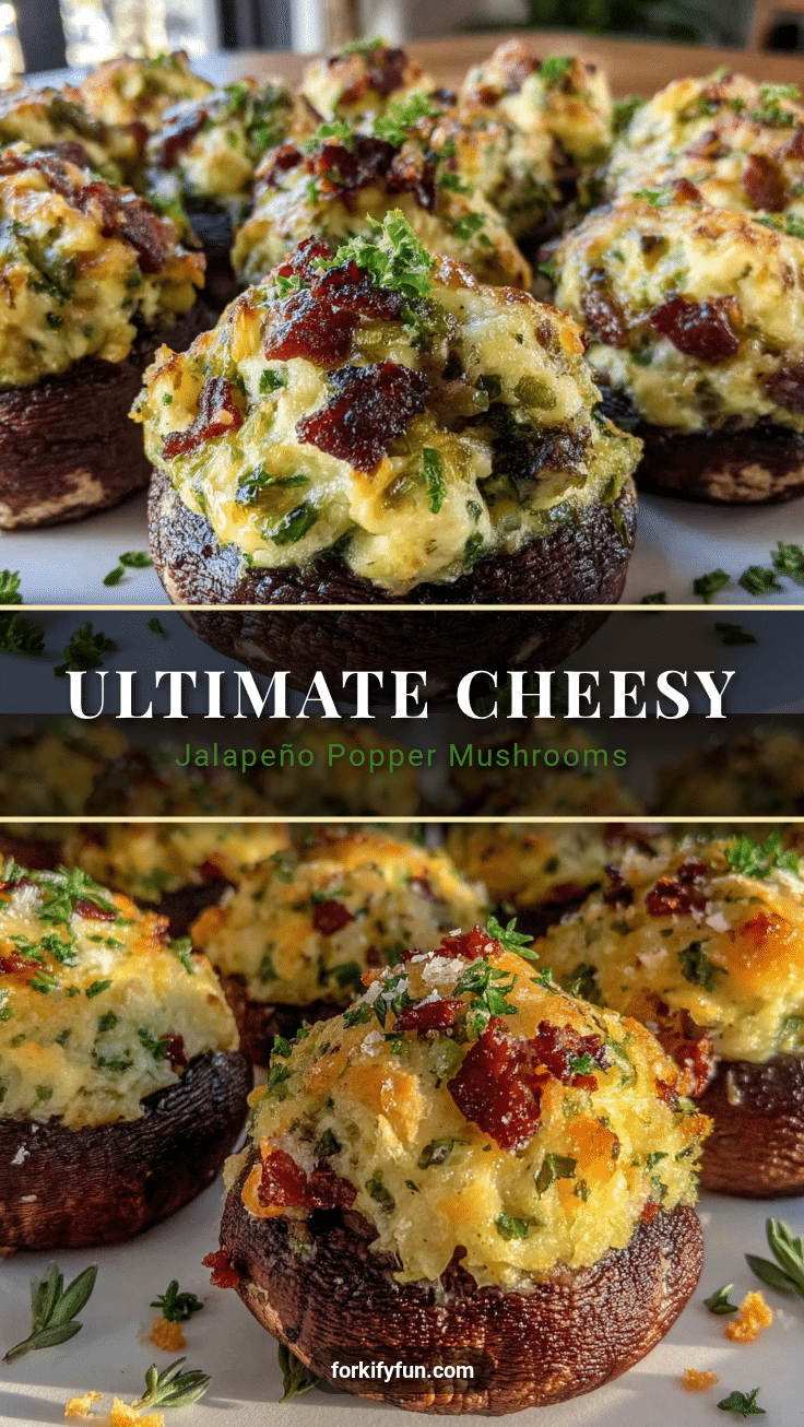jalapeño popper stuffed mushrooms recipe