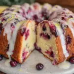lemon blueberry yogurt bundt cake - featured image