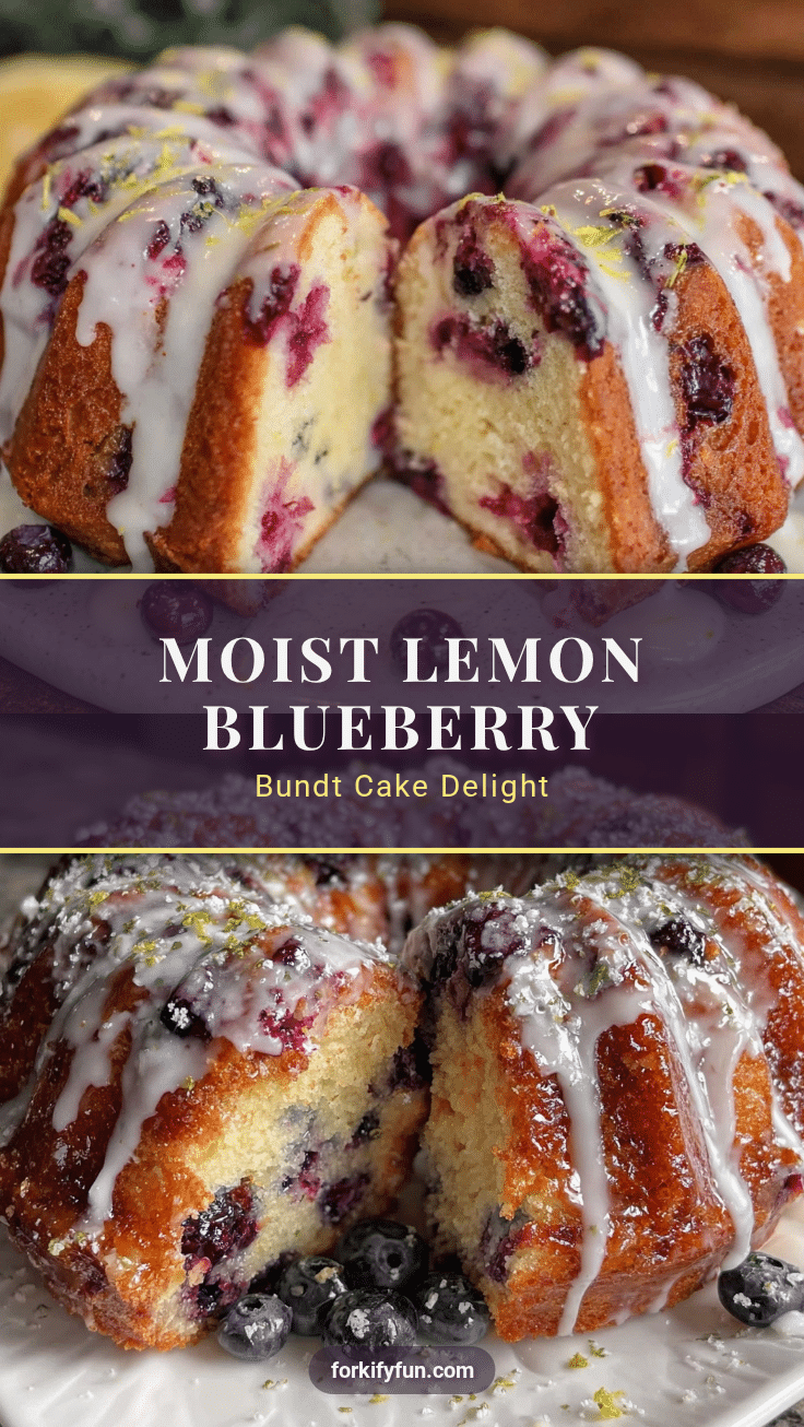 lemon blueberry yogurt bundt cake recipe