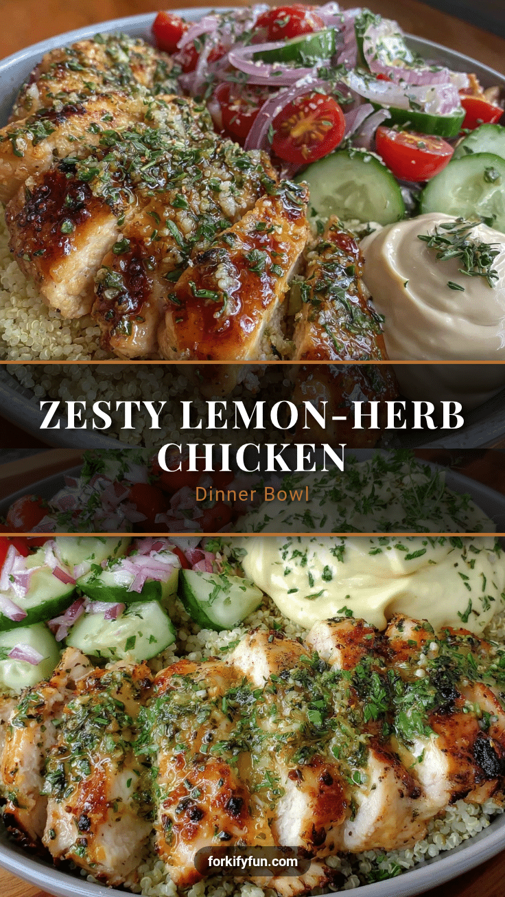 lemon-herb chicken bowl recipe