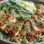 lemon-herb chicken dinner bowl - featured image