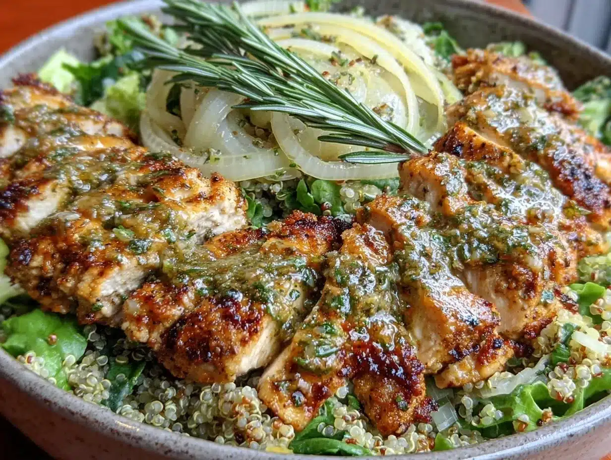 lemon-herb chicken dinner bowl preparation steps