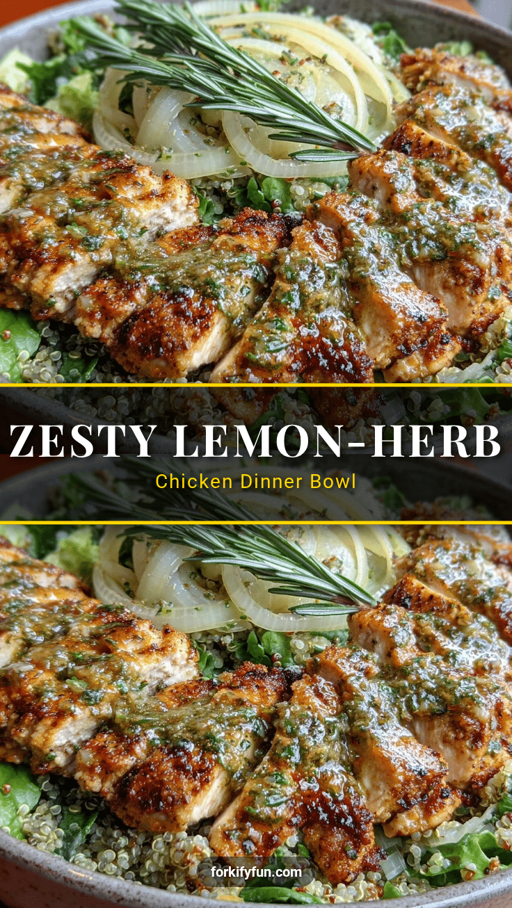 lemon-herb chicken dinner bowl recipe
