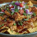 Loaded Nacho Party Bowl with Miso-Glazed Salmon - featured image