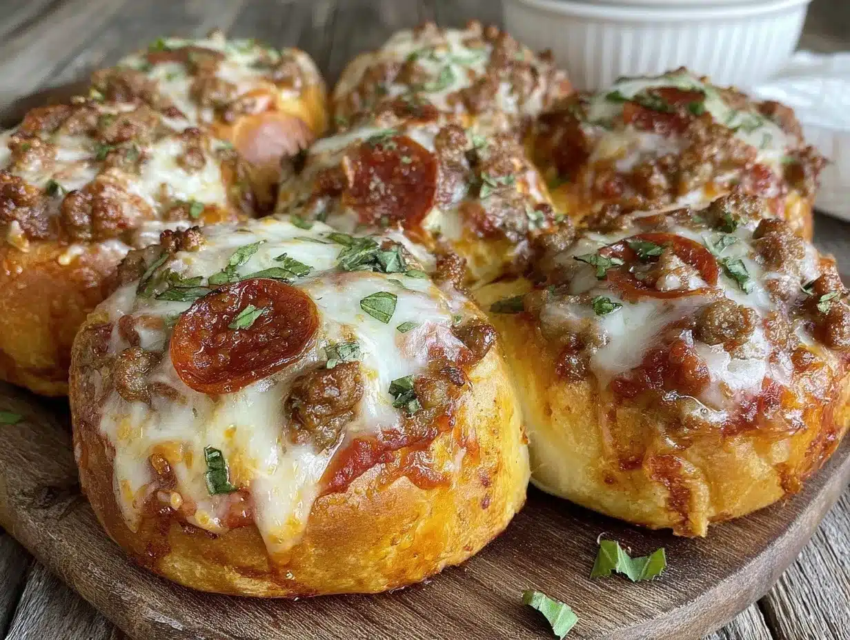 loaded pizza stuffed bread rolls preparation steps