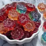 Rainbow Jello Flower Gummies - featured image