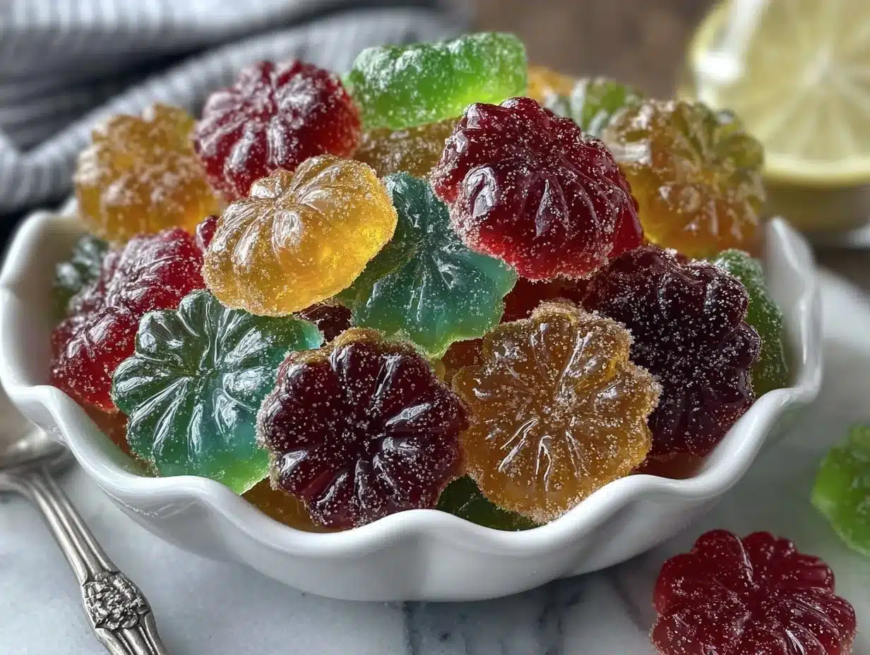 Rainbow Jello Flower Gummies preparation steps