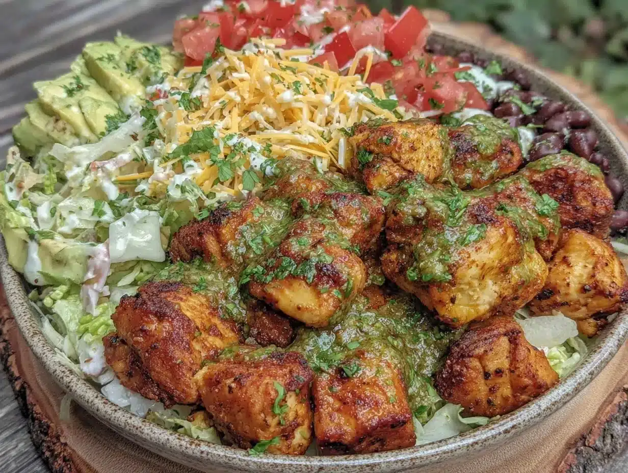 ranch taco party bowl preparation steps