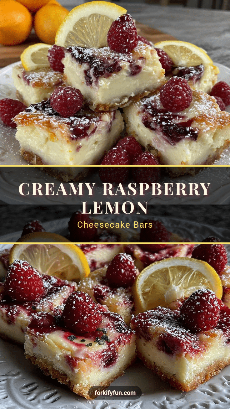 raspberry lemon cheesecake bars recipe