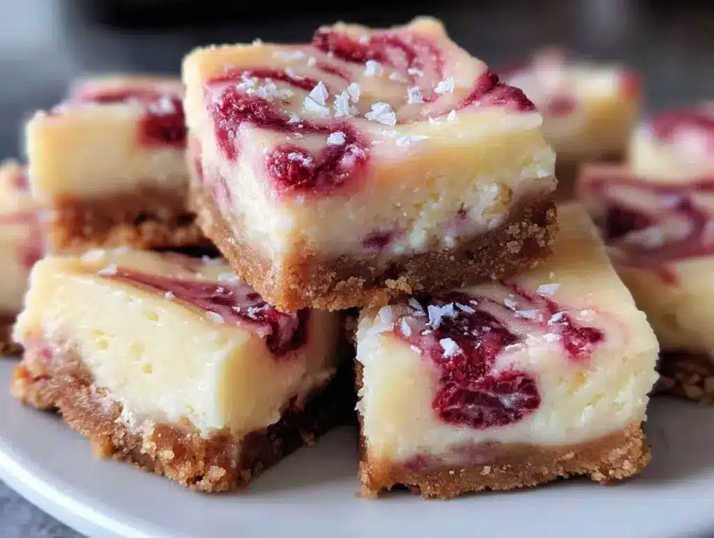 Raspberry swirl lemon bars - featured image