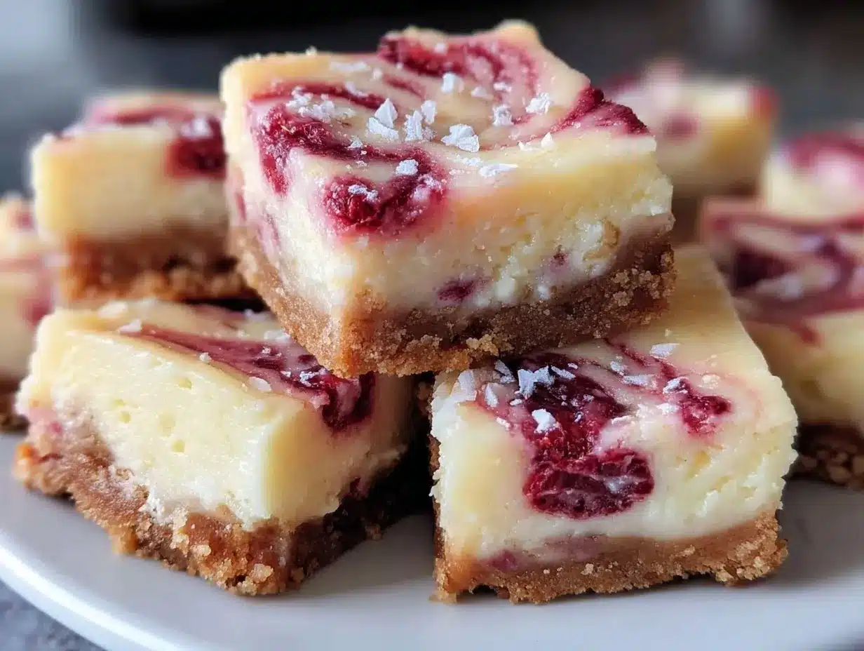 Raspberry swirl lemon bars preparation steps