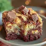 Reese’s Peanut Butter Cup Brownie Swirl Cake - featured image