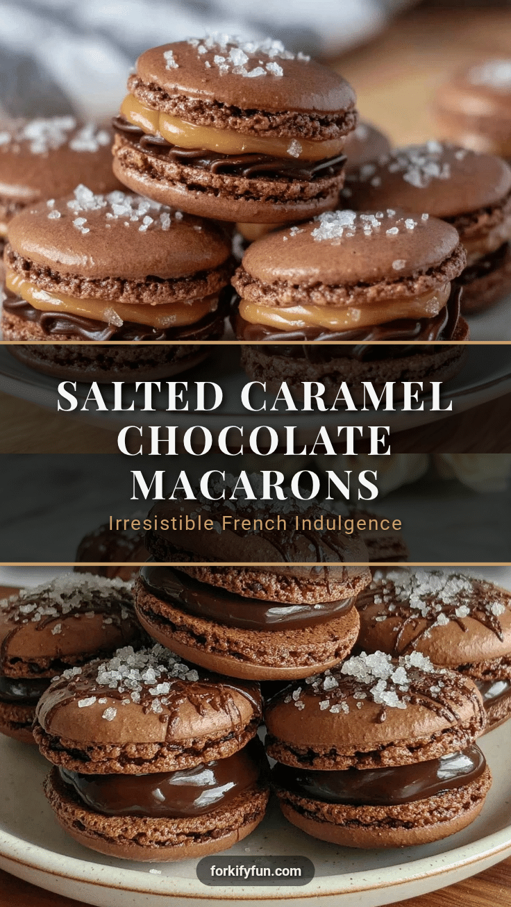 salted caramel chocolate macarons recipe