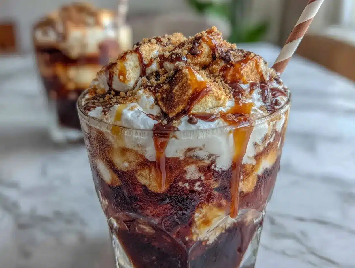 Smores Dirty Soda preparation steps