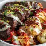 spicy steak dinner bowl - featured image