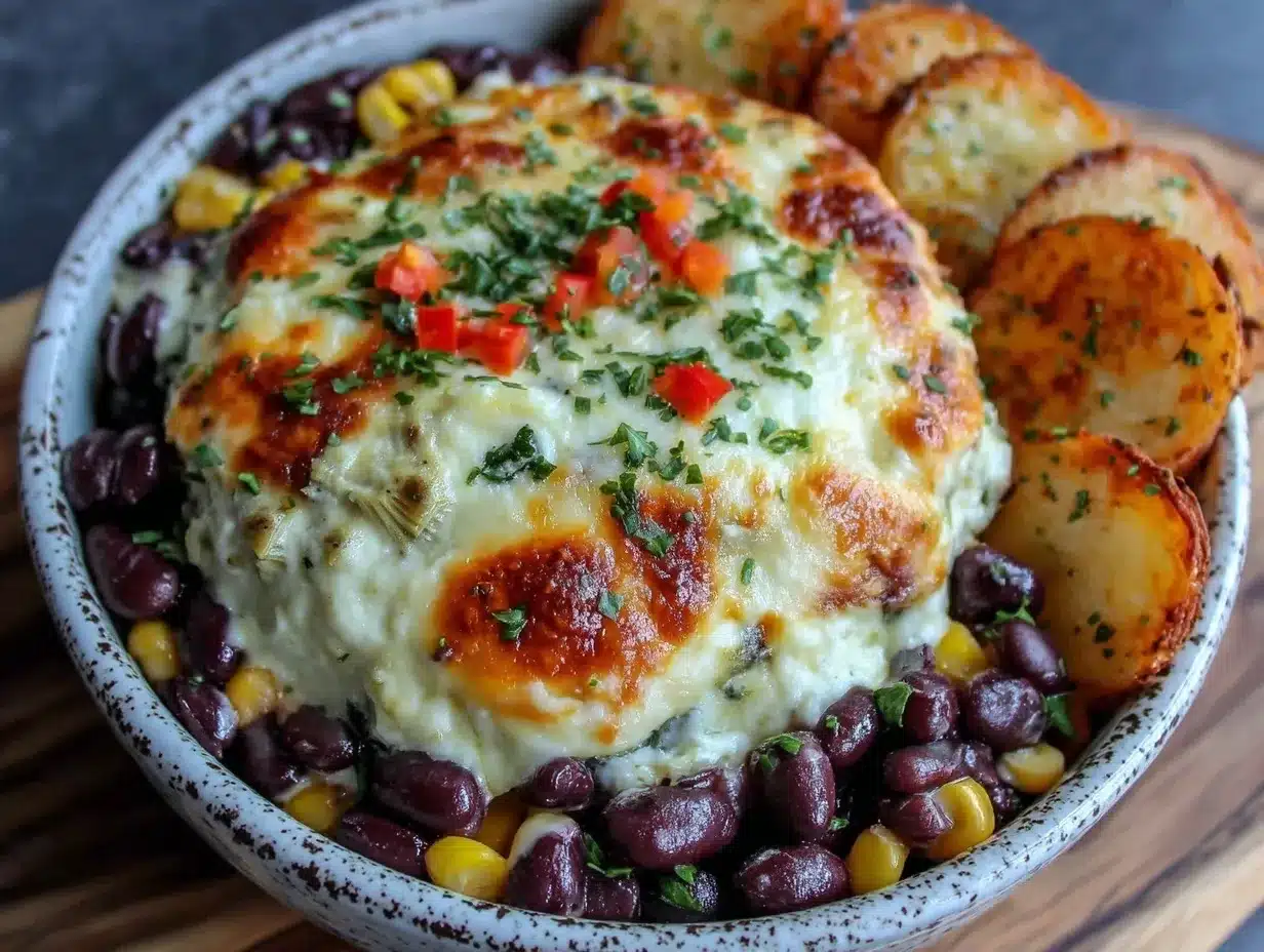 Spinach Artichoke Party Bowl Recipe preparation steps