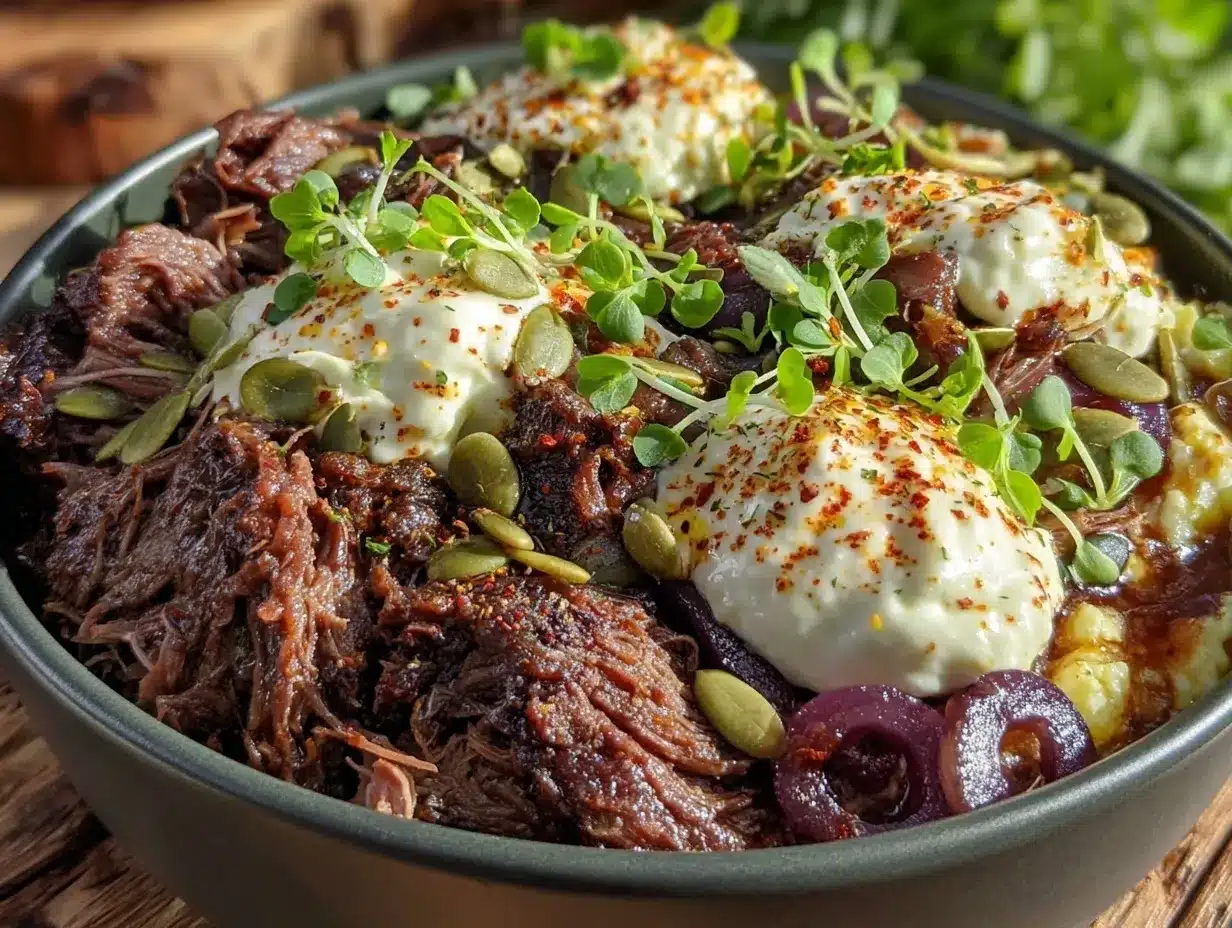 st patrick’s day pulled pork bowl preparation steps