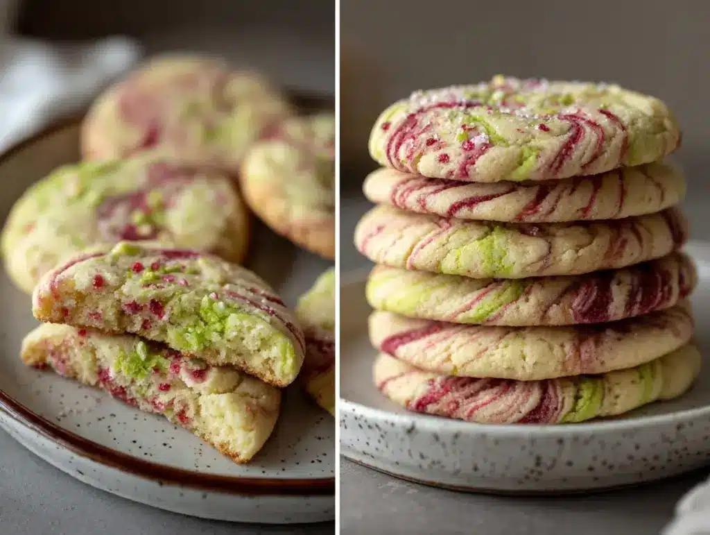 Strawberry Matcha Marble Sugar Cookies - featured image
