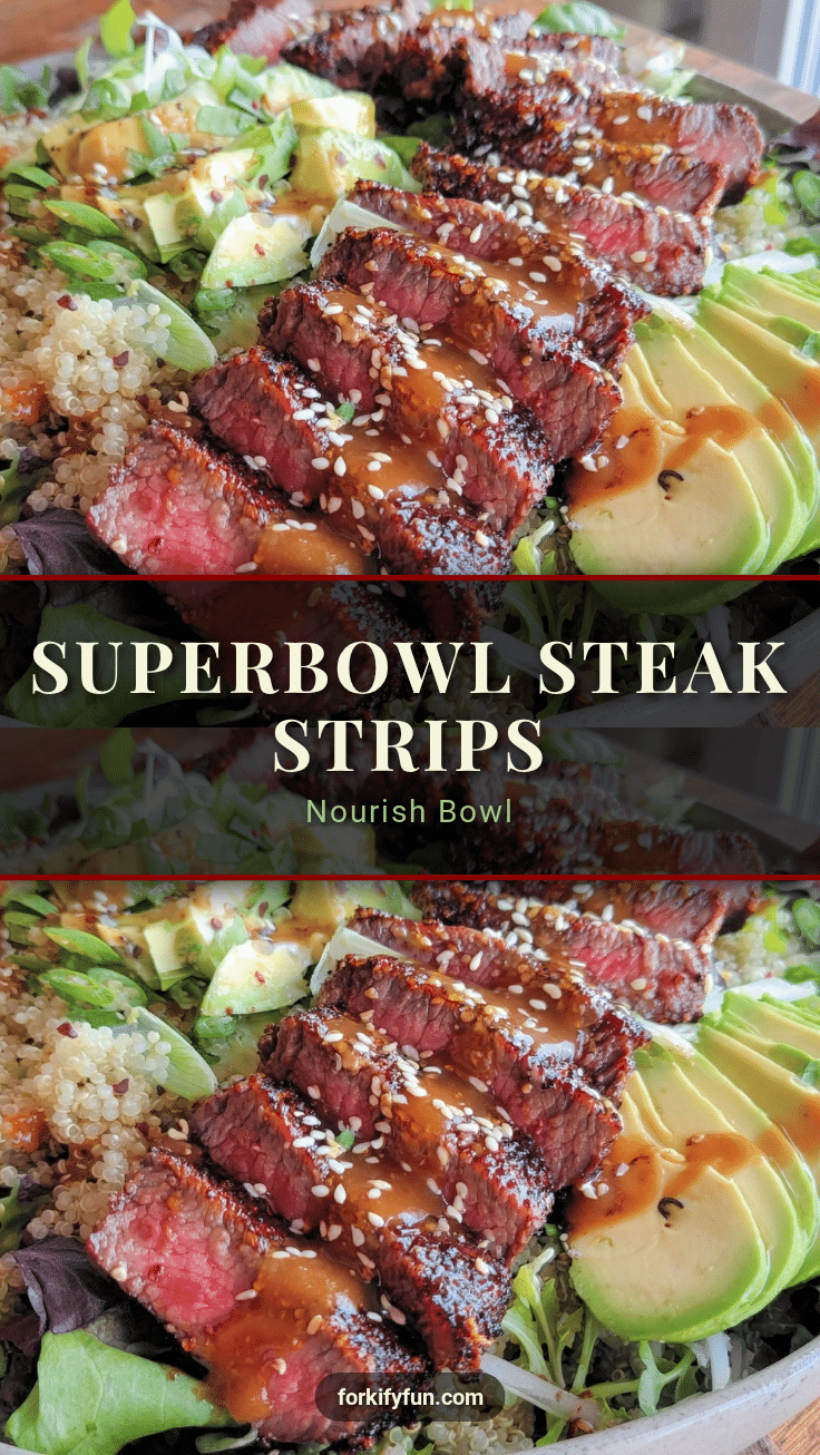 superbowl nourish bowl steak avocado recipe