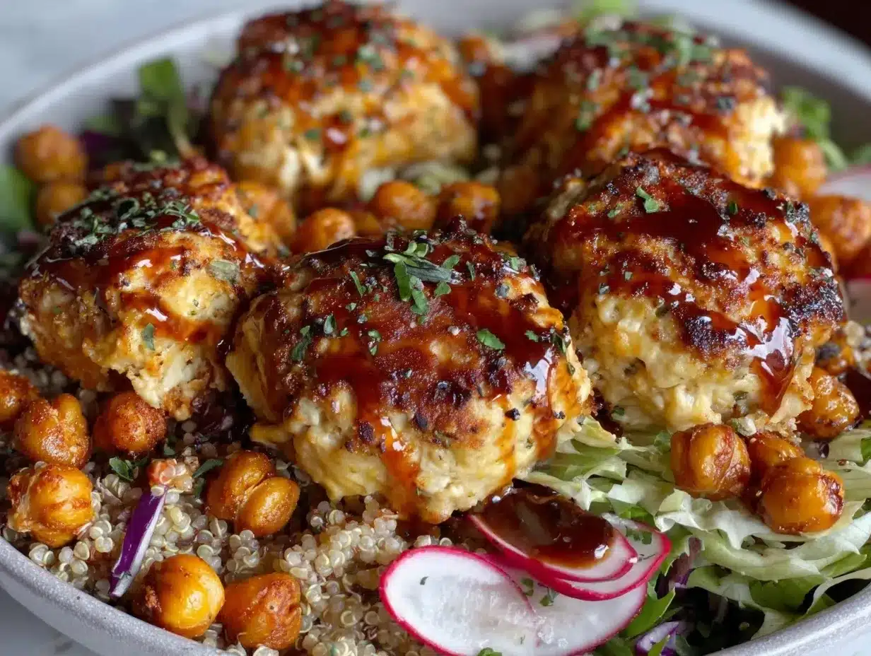 turkey meatball dinner bowl preparation steps
