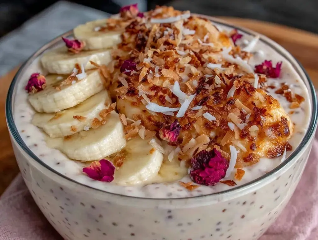 valentine snacks chia pudding bowl - featured image
