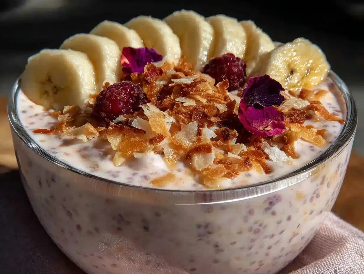 valentine snacks chia pudding bowl preparation steps