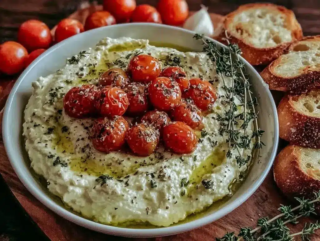 whipped feta dip - featured image