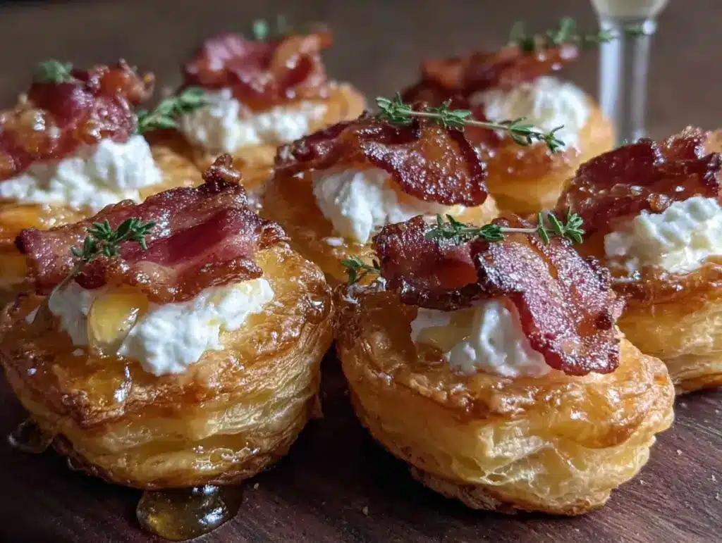 whipped ricotta puff pastry bites - featured image